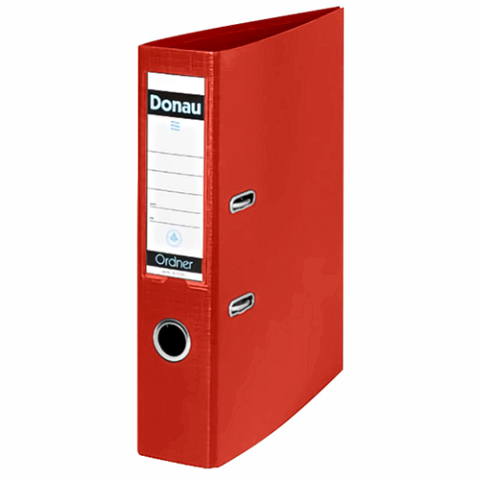 Donau A4 Polyprop Lever Arch file 75MM Red | Stationery Galactica